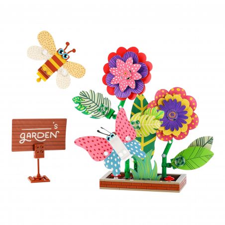 CADA DOUBLEE C71022 71022 non  VƯỜN KẸP bộ đồ chơi xếp lắp ráp ghép mô hình Pre-School FLOWER GARDEN Mẫu Giáo 230 khối