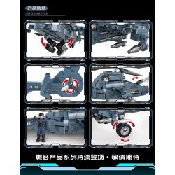 XIANG JUN XJ-819E 819E XJ819E non  WUZHI-19 bộ đồ chơi xếp lắp ráp ghép mô hình Military Army BLACK HURRICANE Z-19 YUAN DEDICATED ATTACK HELIC Quân Sự Bộ Đội 554 khối