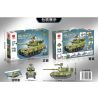 XIANG JUN XJ-850B 850B XJ850B non  XE TĂNG CHIẾN ĐẤU CHỦ LỰC HẠNG NHẸ ZTQ-15 bộ đồ chơi xếp lắp ráp ghép mô hình Military Army Quân Sự Bộ Đội 412 khối