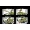 XIANG JUN XJ-850B 850B XJ850B non  XE TĂNG CHIẾN ĐẤU CHỦ LỰC HẠNG NHẸ ZTQ-15 bộ đồ chơi xếp lắp ráp ghép mô hình Military Army Quân Sự Bộ Đội 412 khối