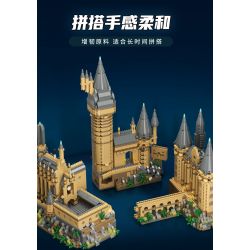 MOYU BLOCK MY92032 92032 non  LÂU ĐÀI MA THUẬT LỚN bộ đồ chơi xếp lắp ráp ghép mô hình MAGIC SCHOOL 6369 khối