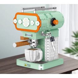 ZHEGAO 01008 non  MÁY PHA CÀ PHÊ HIỆN ĐẠI bộ đồ chơi xếp lắp ráp ghép mô hình Creator COFFEE MACHINE Sáng Tạo 640 khối