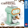 ZHEGAO 01008 non  MÁY PHA CÀ PHÊ HIỆN ĐẠI bộ đồ chơi xếp lắp ráp ghép mô hình Creator COFFEE MACHINE Sáng Tạo 640 khối