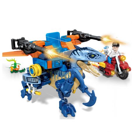 SEMBO 205017 205018 205019 205020 non  THẾ GIỚI KHỦNG LONG 4 PHONG CÁCH bộ đồ chơi xếp lắp ráp ghép mô hình DINOSAUR WORLD 654 khối