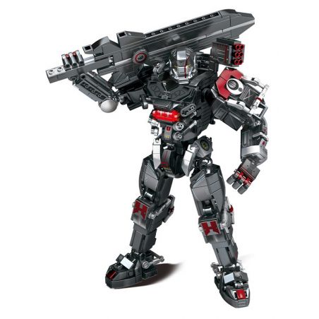 SEMBO 109007 non  LỒNG THẦN MU2 CÁ MẬP TRẮNG BÌNH MINH BA CHIỀU NẶNG-04 bộ đồ chơi xếp lắp ráp ghép mô hình Computer Games HEAVY-DUTY MECHA MU2 WHITE SHARK 04 Trò Chơi 802 khối