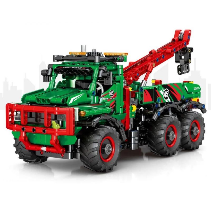 SEMBO 720940 non Lego XE TẢI ĐỊA HÌNH 6X6 bộ đồ chơi xếp lắp ráp ghép mô hình 6X6 ALL TERRAIN TOW TRUCK 1135 khối