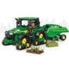 SEMBO 710950 non  TRANG TRẠI MÁY MÓC JOHN DEERE bộ đồ chơi xếp lắp ráp ghép mô hình 1404 khối