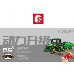 SEMBO 710950 non  TRANG TRẠI MÁY MÓC JOHN DEERE bộ đồ chơi xếp lắp ráp ghép mô hình 1404 khối