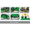 SEMBO 710950 non  TRANG TRẠI MÁY MÓC JOHN DEERE bộ đồ chơi xếp lắp ráp ghép mô hình 1404 khối