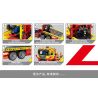 SEMBO 709800 non  XE CỨU THƯƠNG bộ đồ chơi xếp lắp ráp ghép mô hình FLATBED TRUCK 785 khối