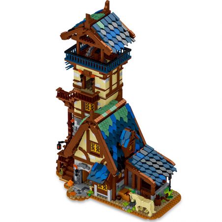 MorkModel 50106 Mork Model 50106 non  THÁP CANH THỜI TRUNG CỔ bộ đồ chơi xếp lắp ráp ghép mô hình MEDIEVAL TOWN GUARD TOWER 3061 khối