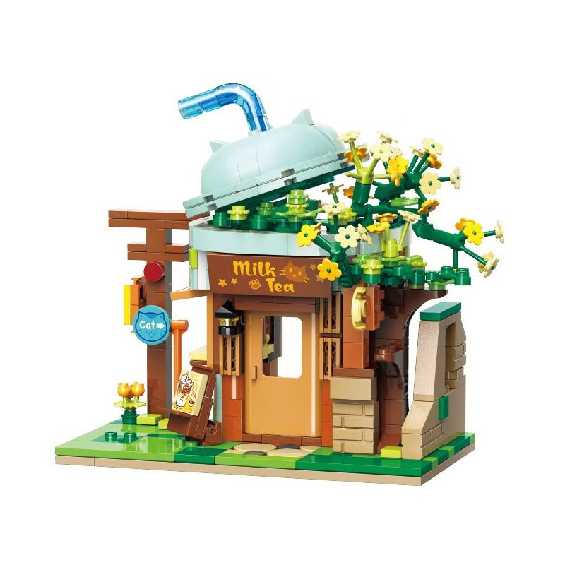 KEEPPLEY K28007 28007 non  QUÁN TRÀ SỮA MEI SHORT bộ đồ chơi xếp lắp ráp ghép mô hình LOVELY STREET MILK TEA