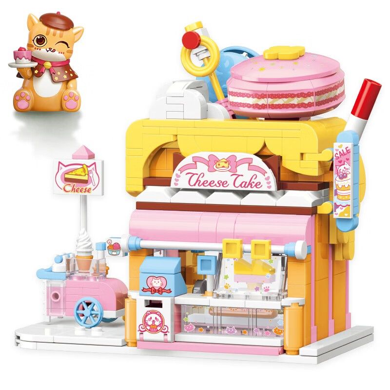 KEEPPLEY K28006 28006 non Lego TIỆM BÁNH CAM BÉO bộ đồ chơi xếp lắp ráp ghép mô hình LOVELY STREET CHEESE CAKE