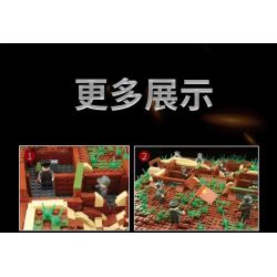 RONG LE 0701 non  CHIẾN HÀO SMOLENSK bộ đồ chơi xếp lắp ráp ghép mô hình Military Army FOR THE TRAGIC BATTLE OF SMOLENSK POSITION Quân Sự Bộ Đội 1800 khối