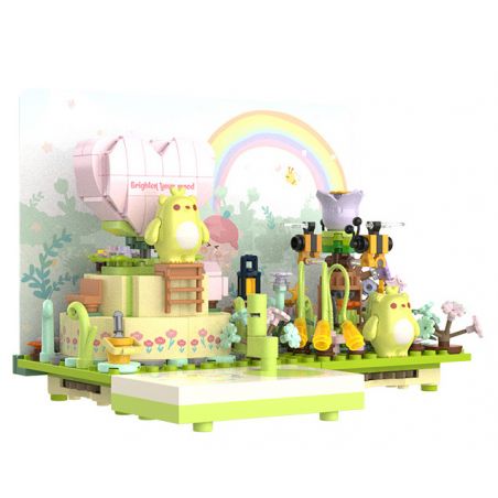 JAKI JK6382 6382 non  VỪA CHỚM NỞ BUMBLEBEE WILD WIZARD bộ đồ chơi xếp lắp ráp ghép mô hình 354 khối