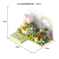 JAKI JK6382 6382 non  VỪA CHỚM NỞ BUMBLEBEE WILD WIZARD bộ đồ chơi xếp lắp ráp ghép mô hình 354 khối