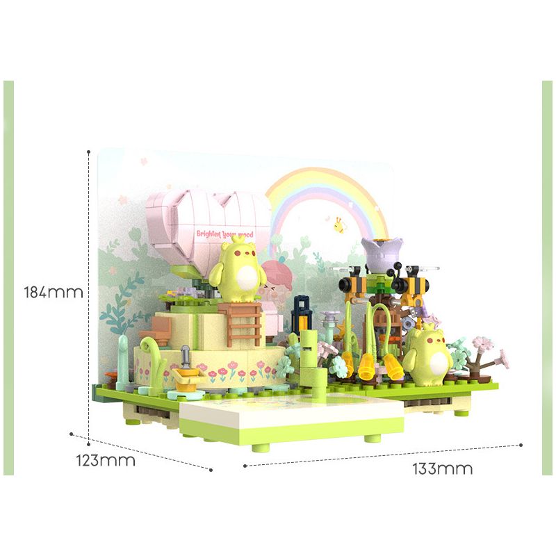 JAKI JK6382 6382 non  VỪA CHỚM NỞ BUMBLEBEE WILD WIZARD bộ đồ chơi xếp lắp ráp ghép mô hình 354 khối