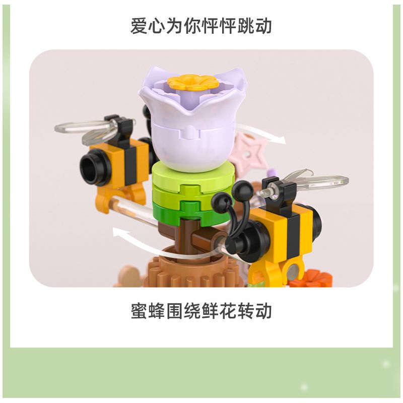 JAKI JK6382 6382 non  VỪA CHỚM NỞ BUMBLEBEE WILD WIZARD bộ đồ chơi xếp lắp ráp ghép mô hình 354 khối