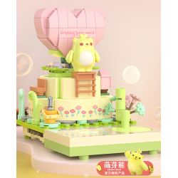 JAKI JK6381 6381 non  BUDDING BEAR BEAT CHO BẠN bộ đồ chơi xếp lắp ráp ghép mô hình 215 khối