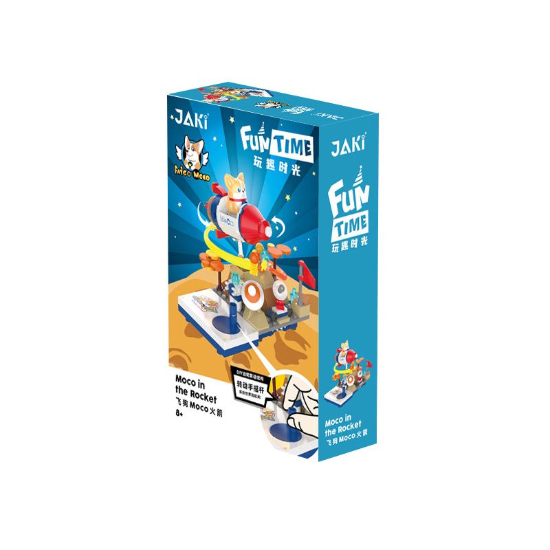 JAKI JK6391 6391 non  CHÓ BAY TÊN LỬA MOCO bộ đồ chơi xếp lắp ráp ghép mô hình 155 khối