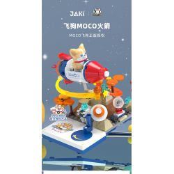 JAKI JK6391 6391 non  CHÓ BAY TÊN LỬA MOCO bộ đồ chơi xếp lắp ráp ghép mô hình 155 khối