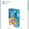 JAKI JK6391 6391 non  CHÓ BAY TÊN LỬA MOCO bộ đồ chơi xếp lắp ráp ghép mô hình 155 khối
