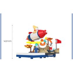 JAKI JK6391 6391 non  CHÓ BAY TÊN LỬA MOCO bộ đồ chơi xếp lắp ráp ghép mô hình 155 khối