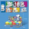 LINOOS LN8055 8055 non  HỘP MÙ SNOOPY 8 KIỂU bộ đồ chơi xếp lắp ráp ghép mô hình Movie & Game Phim Và Trò Chơi