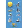 LINOOS LN8055 8055 non  HỘP MÙ SNOOPY 8 KIỂU bộ đồ chơi xếp lắp ráp ghép mô hình Movie & Game Phim Và Trò Chơi