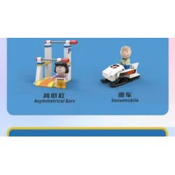 LINOOS LN8055 8055 non  HỘP MÙ SNOOPY 8 KIỂU bộ đồ chơi xếp lắp ráp ghép mô hình Movie & Game Phim Và Trò Chơi