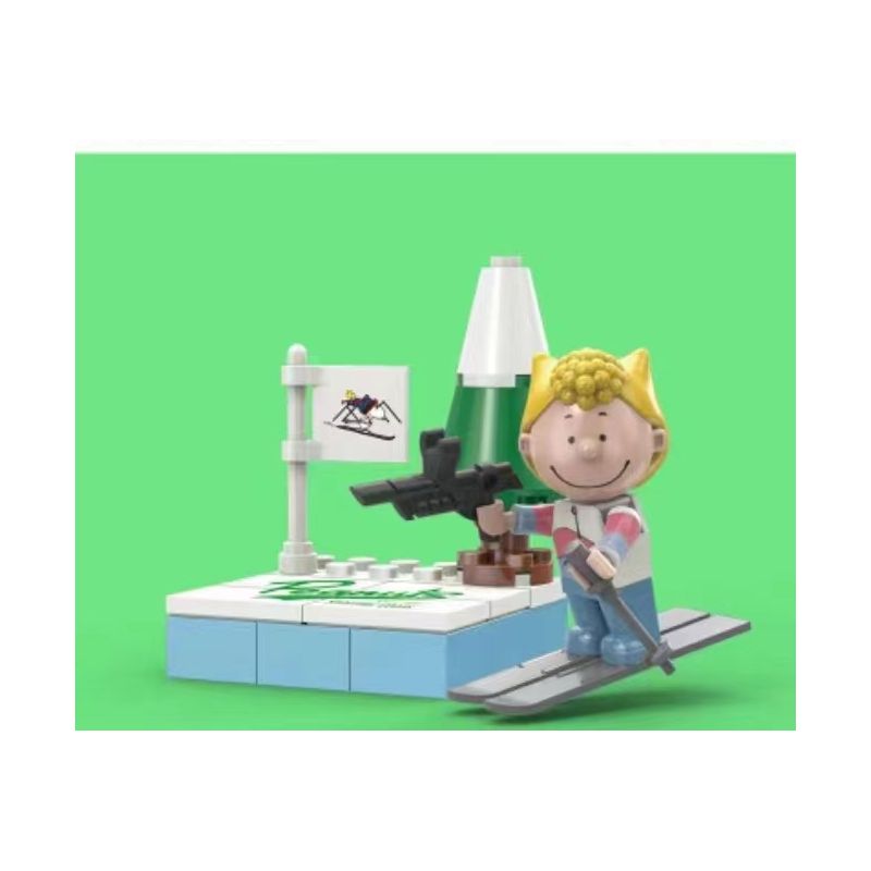 LINOOS LN8055 8055 non  HỘP MÙ SNOOPY 8 KIỂU bộ đồ chơi xếp lắp ráp ghép mô hình Movie & Game Phim Và Trò Chơi