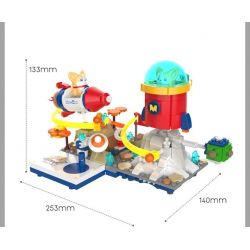 JAKI JK6392 6392 non  CHÚ CHÓ BAY MOCO CHU DU KHẮP VŨ TRỤ bộ đồ chơi xếp lắp ráp ghép mô hình 361 khối