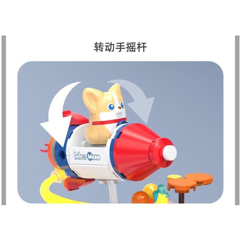 JAKI JK6392 6392 non  CHÚ CHÓ BAY MOCO CHU DU KHẮP VŨ TRỤ bộ đồ chơi xếp lắp ráp ghép mô hình 361 khối