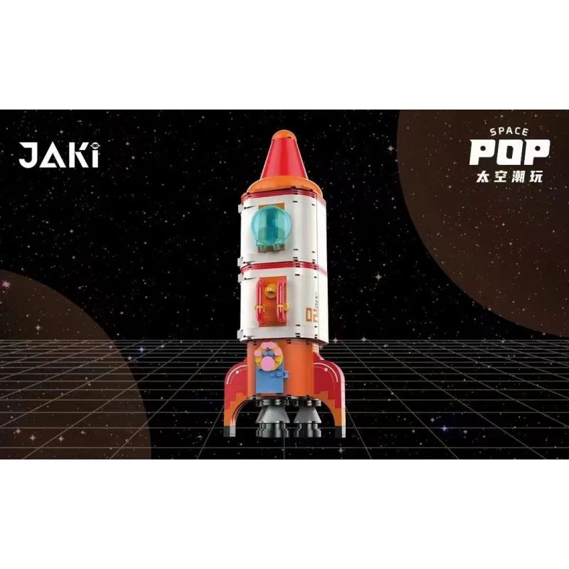 JAKI JK9110 9110 non  TÊN LỬA ĐỎ bộ đồ chơi xếp lắp ráp ghép mô hình
