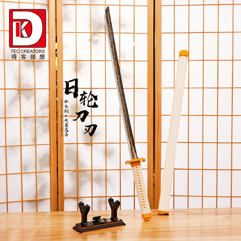 DK 1506 WE GAME COMING 66012 non  VỢ TÔI CON DAO BÁNH XE MẶT TRỜI ZENITSU bộ đồ chơi xếp lắp ráp ghép mô hình Kimetsu No Yaiba Thanh Gươm Diệt Quỷ 956 khối