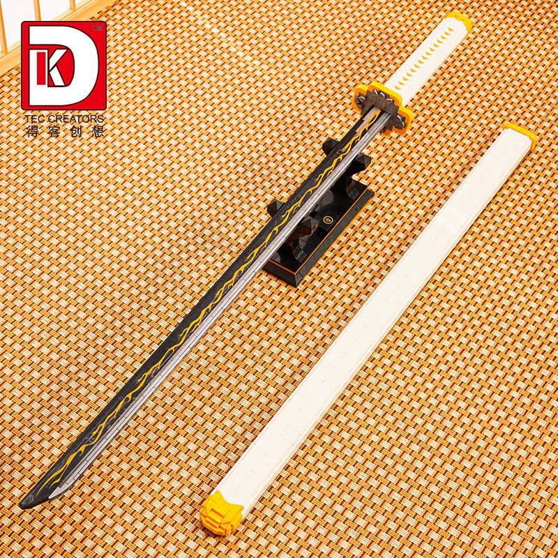 DK 1506 WE GAME COMING 66012 non  VỢ TÔI CON DAO BÁNH XE MẶT TRỜI ZENITSU bộ đồ chơi xếp lắp ráp ghép mô hình Kimetsu No Yaiba Thanh Gươm Diệt Quỷ 956 khối