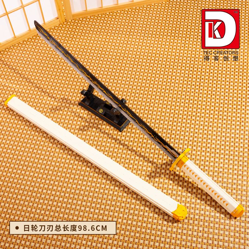 DK 1506 WE GAME COMING 66012 non  VỢ TÔI CON DAO BÁNH XE MẶT TRỜI ZENITSU bộ đồ chơi xếp lắp ráp ghép mô hình Kimetsu No Yaiba Thanh Gươm Diệt Quỷ 956 khối