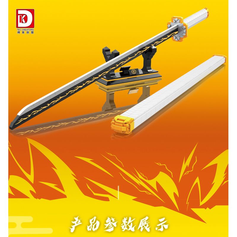 DK 1506 WE GAME COMING 66012 non  VỢ TÔI CON DAO BÁNH XE MẶT TRỜI ZENITSU bộ đồ chơi xếp lắp ráp ghép mô hình Kimetsu No Yaiba Thanh Gươm Diệt Quỷ 956 khối
