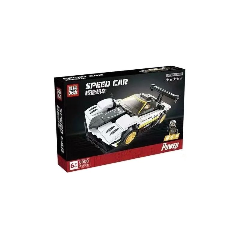 JIAPIN TIANDI JP2134 2134 non Lego XE PAGANI ZONDA R KÉO bộ đồ chơi xếp lắp ráp ghép mô hình 265 khối