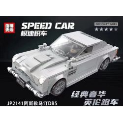 JIAPIN TIANDI JP2141 2141 non  XE THỂ THAO ASTON MARTIN DB5 LÙI bộ đồ chơi xếp lắp ráp ghép mô hình 287 khối