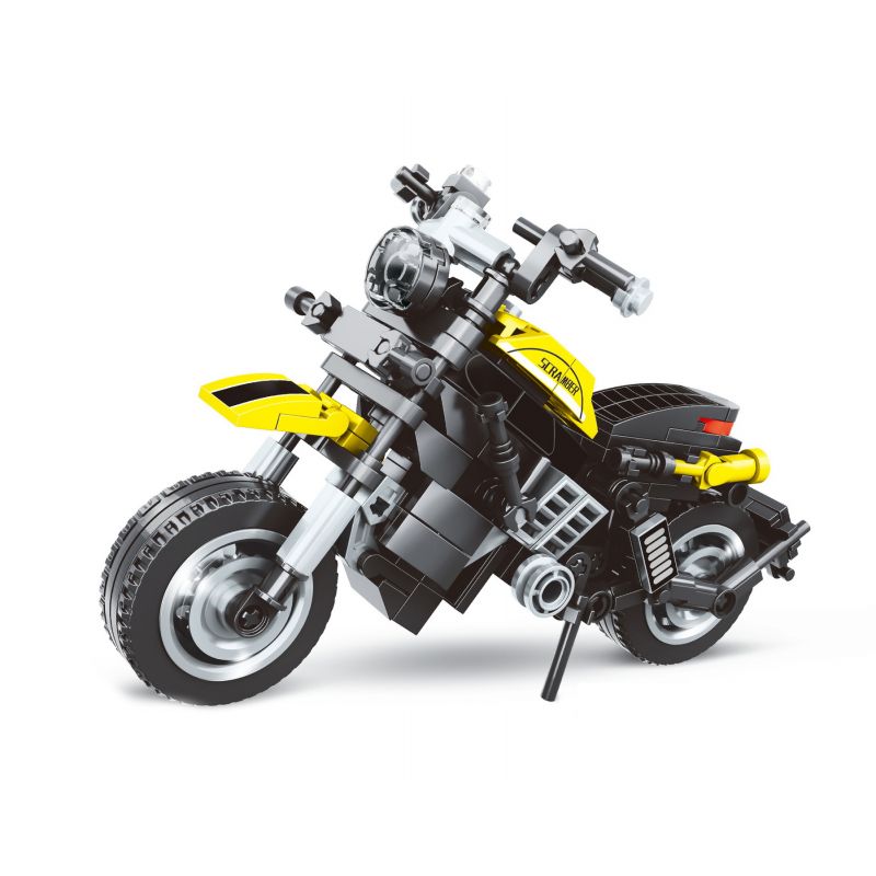 LEIBAO 8112 non Lego MÔ TÔ DUCATI SCRAMBLER bộ đồ chơi xếp lắp ráp ghép mô hình Racers Đua Tốc Độ 305 khối