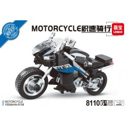 LEIBAO 8110 non  XE MÁY YAMAHA YZF-R1M bộ đồ chơi xếp lắp ráp ghép mô hình Racers Đua Tốc Độ 308 khối