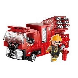 Enlighten 12021 Qman 12021 non  CẦU CỨU KHẨN CẤP BLAZING PIONEER 3 4 LOẠI bộ đồ chơi xếp lắp ráp ghép mô hình Minecity Thành Phố Mỏ 579 khối