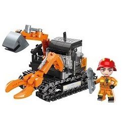 Enlighten 12021 Qman 12021 non  CẦU CỨU KHẨN CẤP BLAZING PIONEER 3 4 LOẠI bộ đồ chơi xếp lắp ráp ghép mô hình Minecity Thành Phố Mỏ 579 khối