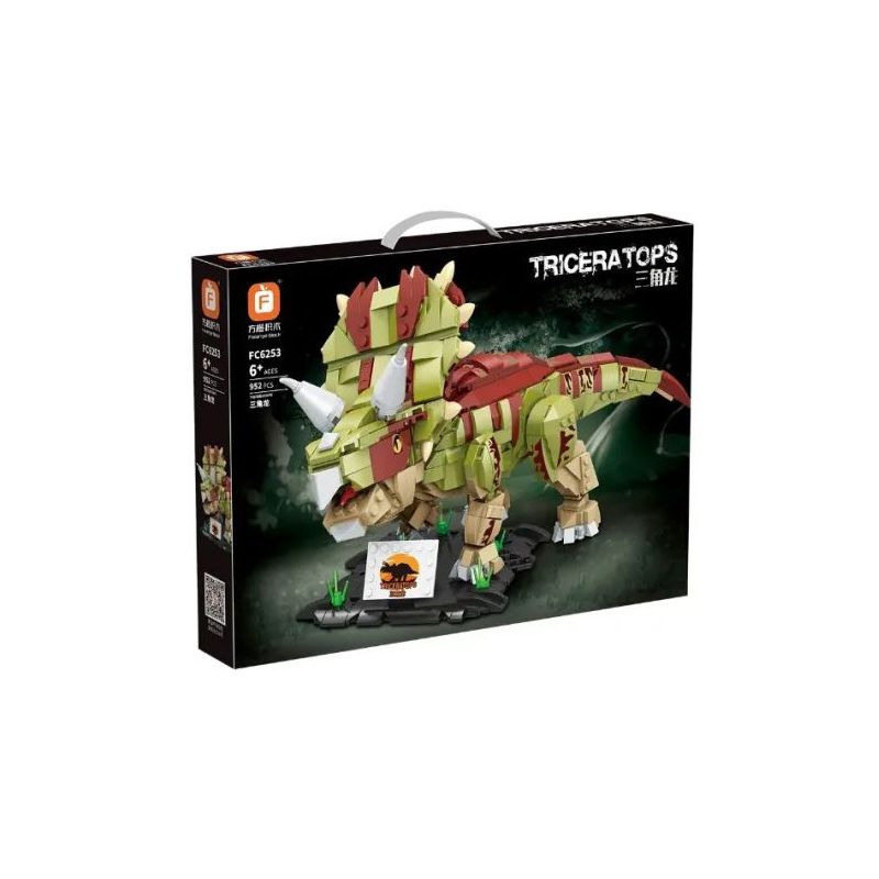 FORANGE FC6253 6253 non  TRICERATOPS bộ đồ chơi xếp lắp ráp ghép mô hình Creator Sáng Tạo 952 khối