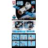 LEYI 88023 non  TÀU VŨ TRỤ CÓ NGƯỜI LÁI THẦN CHÂU bộ đồ chơi xếp lắp ráp ghép mô hình City Thành Phố 486 khối