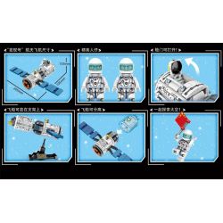 LEYI 88023 non  TÀU VŨ TRỤ CÓ NGƯỜI LÁI THẦN CHÂU bộ đồ chơi xếp lắp ráp ghép mô hình City Thành Phố 486 khối