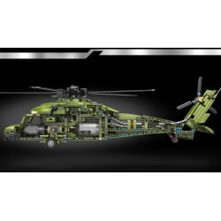 LWCK 90048 non  TRỰC THĂNG CHIẾN THUẬT CHUNG Z-20 bộ đồ chơi xếp lắp ráp ghép mô hình Z-20 ATTACK HELICOPTER 2316 khối