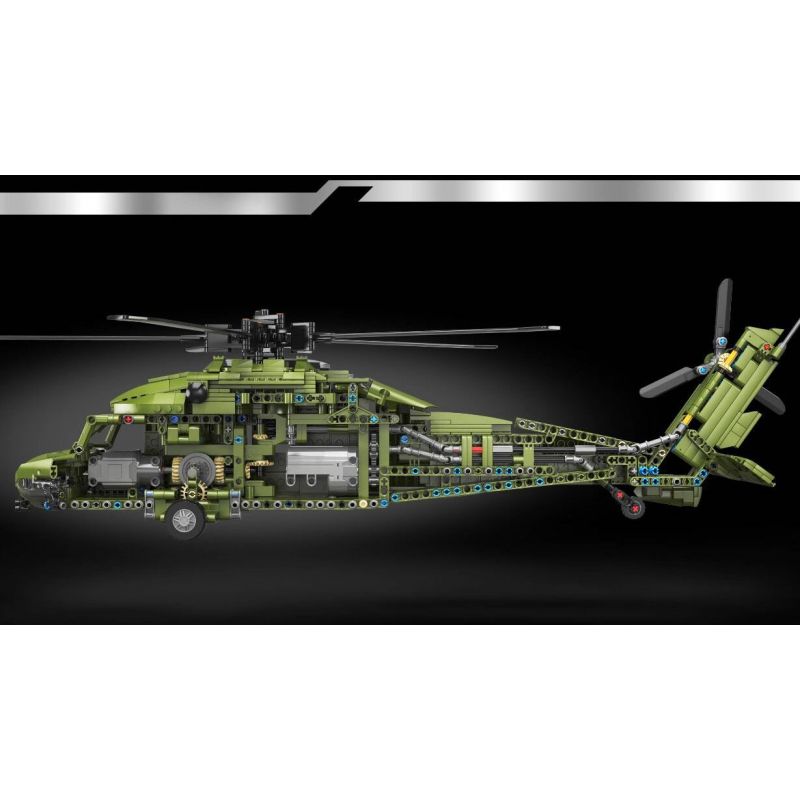 LWCK 90048 non  TRỰC THĂNG CHIẾN THUẬT CHUNG Z-20 bộ đồ chơi xếp lắp ráp ghép mô hình Z-20 ATTACK HELICOPTER 2316 khối