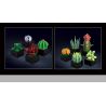 BRICK ELEMENT 19012 non  BÙI THẦN bộ đồ chơi xếp lắp ráp ghép mô hình PATTED PLANTS 393 khối